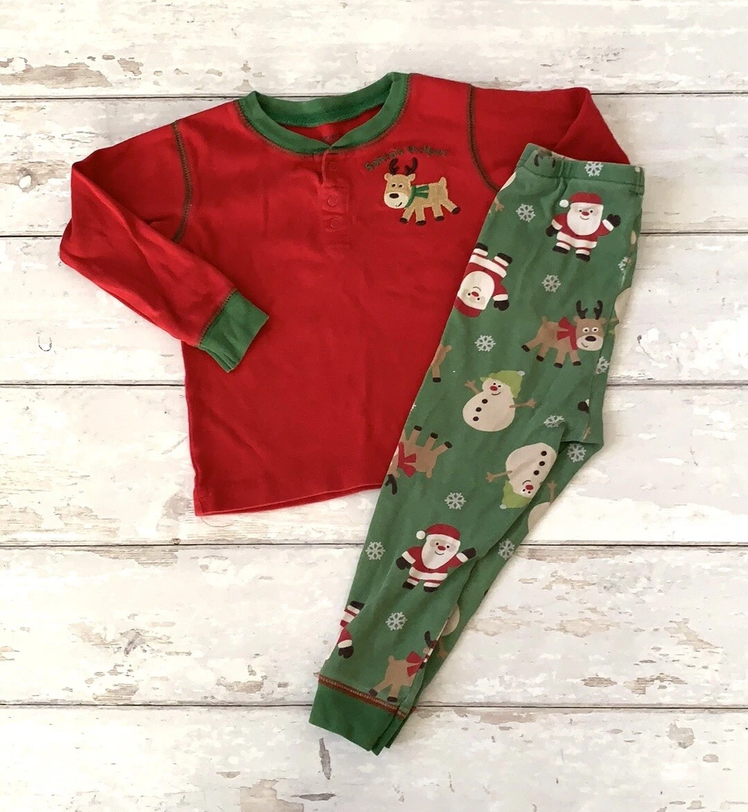 Carters baby boy christmas pajamas hot sale
