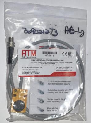 HTM EQM1-2008P-A3U0.7/P8/PUR/8MM-100C PROXIMITY SENSOR EXTENDED RANGE 10-30V