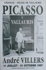 "PICASSO à VALLAURIS (EXPO 1987)"Affiche originale entoilée Photo André VILLERS