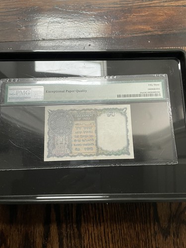 British India Burma Rare KG V I rupees Pick:25 A 1Pmg 53 - Picture 2 of 2