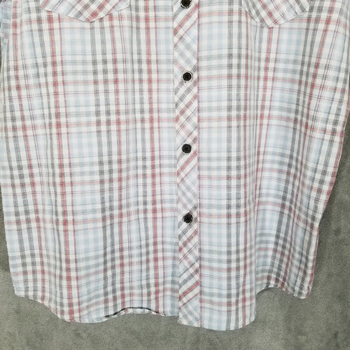 Camisa Cariloha para Hombre Grande a Cuadros Mangas Cortas Bambú Viscosa Mezcla - Imagen 3 de 11