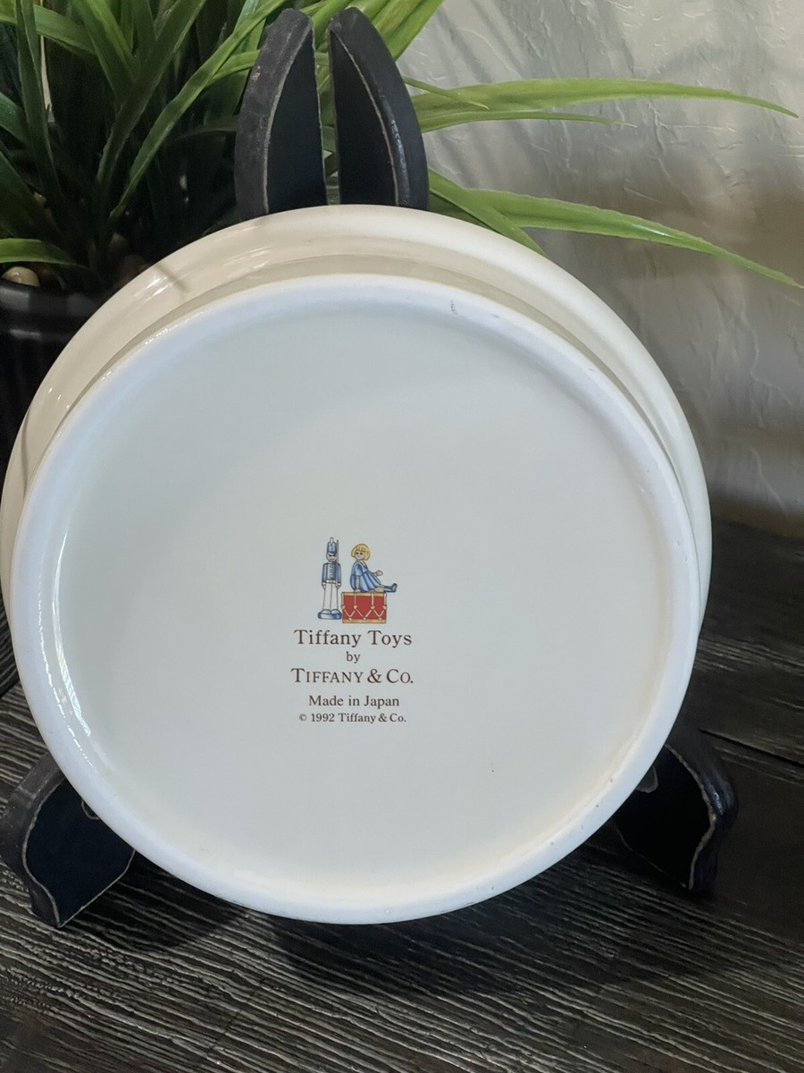 TIFFANY & CO. CHILD'S CHILDREN PORCELAIN TIFFANY TOYS PLATE & BOWL