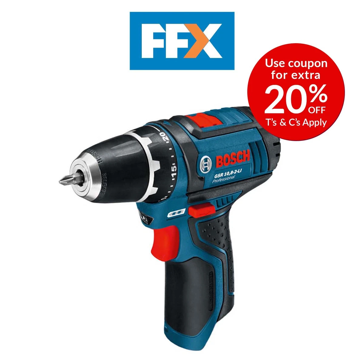 Bosch Professional GSR12V15N 12v Cordless Drill Driver Bare Unit ECP Quality