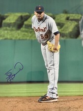 Joaquin Benoit 2011-2013 Detroit Tigers PNC Park Autographed 11x14 Photo COA