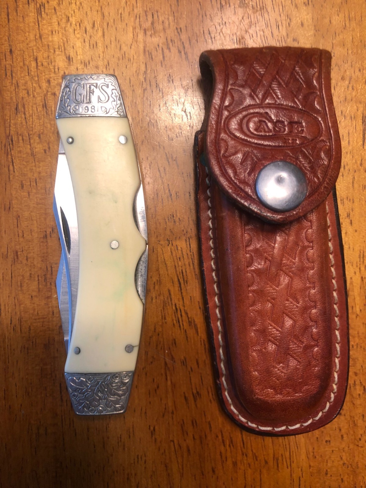 Case Texas Lock Horn Double Bladed Pocket Knife, Great Condition eBay