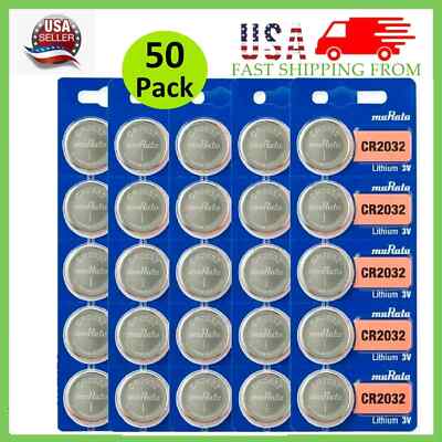 50 x NEW  Fresh SONY CR2032 DL2032 CR2032 CMOS Lithium 3V Watch Battery Exp 2030