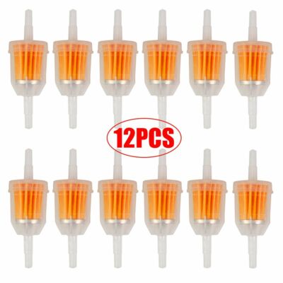 1/4'' 5/16'' Inline Fuel Gas Filter for Kawasaki Kohler Briggs GX Honda -12pcs/set