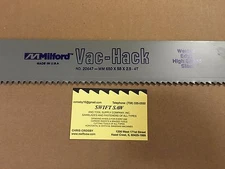 5pcs: 650mm x 55mm x 2.5mm 4T POWER HACK SAW BLADE MILFORD VAC-HACK USA BI-METAL