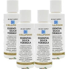 4 Bottles Cellfood Essential Silica Formula 4 Oz by Lumina Health