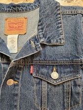 Kid's Levi Red Tab Trucker Jean Jacket Size L 12-13 Yrs