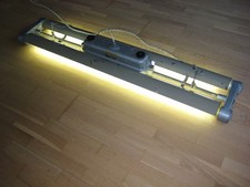 Vintage DDR Neon Industrie Lampe Loft Werkstattlampe,alles Original 50er Jahre