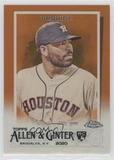2020 Topps Allen & Ginter Chrome Orange Refractor 17/25 Jose Urquidy #276 s7f
