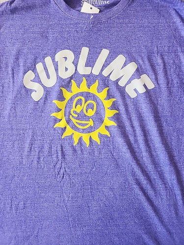 Nuova maglietta Sublime Pawn Shop uomo grande ska reggae rock cotone viola tinta pigmentata - Foto 2 di 6
