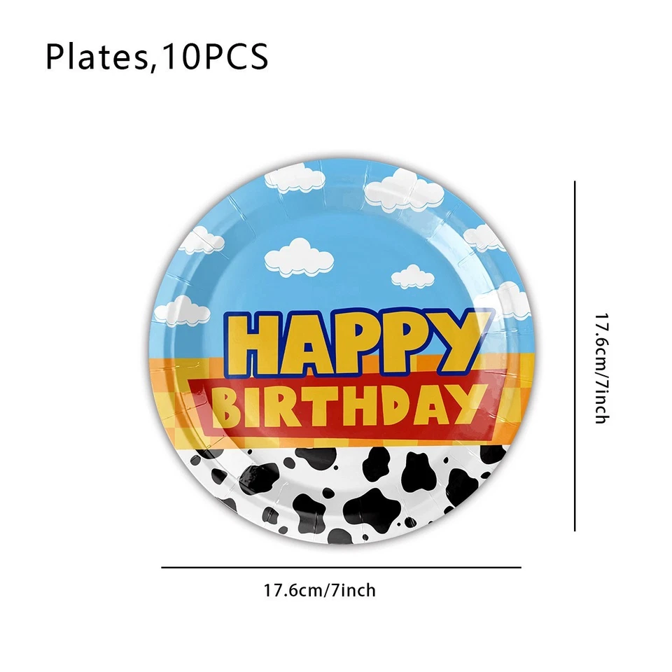 Toy Story Tableware Birthday Decorations Banner Balloons Backdrop Party Supplies - image 3 of 4