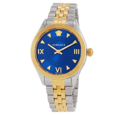Versace Hellenyium Quartz Blue Dial Two-Tone Ladies Watch Versace Hellenyium Quartz Blue Dial Two-Tone Ladies Watch