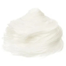 4.9ft x 2 in Faux Fur Fabric Precut Strips Plush Roll, White