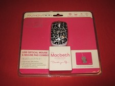 Fashionation-the Macbeth collection-Silver Leopard-Usb Optical Mouse Mouse Pad