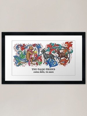 Medieval: THE FALSE FRIEND Framed A Framed Wall Art Poster Canvas Print Picture