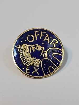 OFFA REX Offa's Dyke Assoc 177 Mile Walker Pin Welsh/English Border Blue & Gold