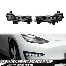 Switchback Led Fogdrl Kit W Sequential Blink Turn Signal For Tesla Model 3 Y Switchback Led Fogdrl Kit W Sequential Blink Turn Signal For Tesla Model 3 Y