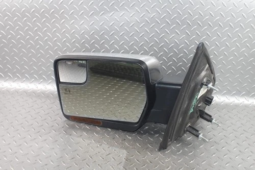 11-14 F150 Chrome Cap Driver Side Left LH Power Fold Door Mirror Heated Glass OE