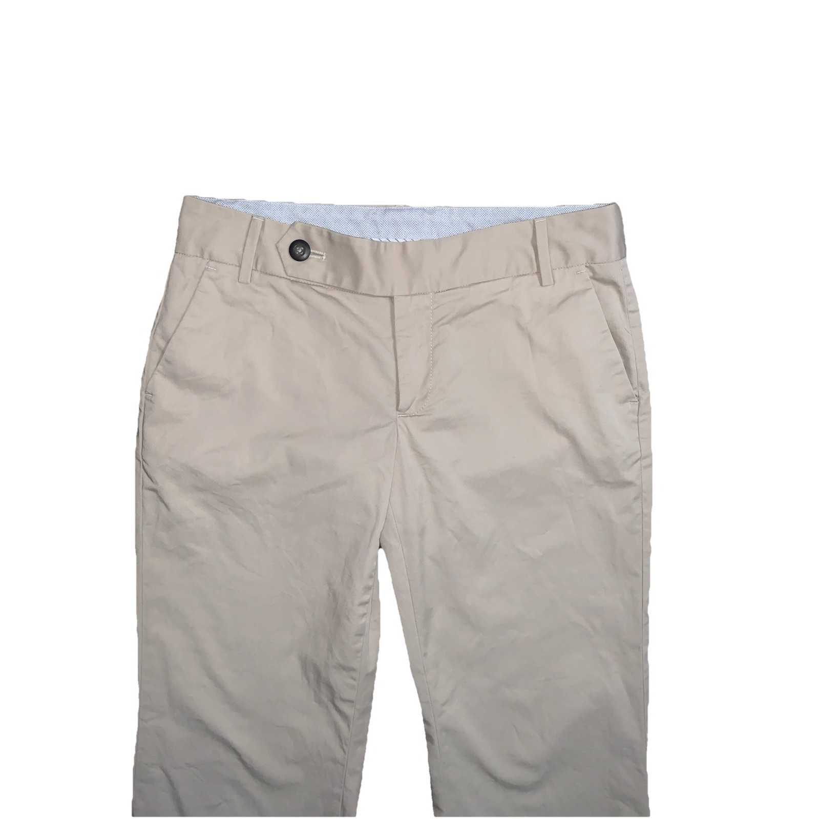 Gap Women's 2R Beige Straight Fit Flared Leg Stretch Mid Rise Trouser Chino y2k image 3