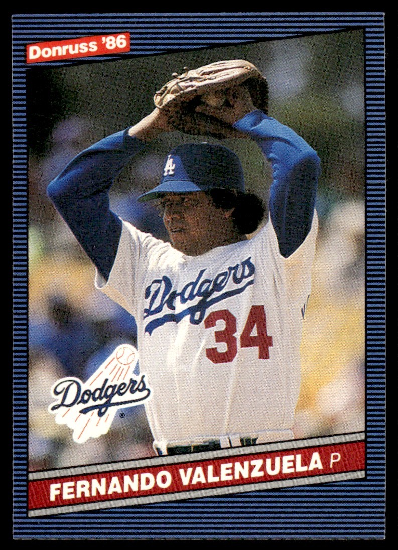 Fernando Valenzuela #215 Baseball Cards 1986 Donruss trading card β raw and PSA graded price guide