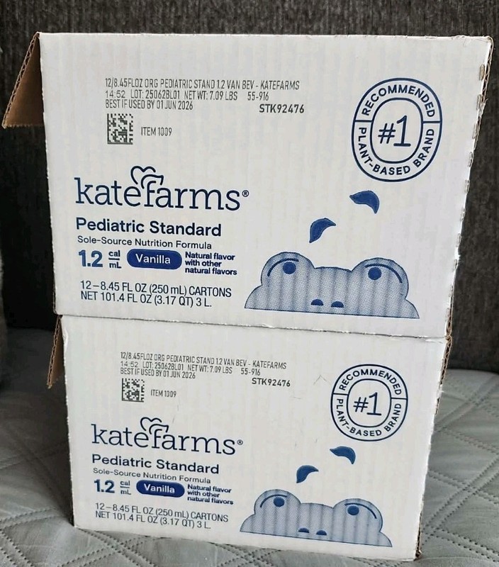 Kate Farms Pediatric Standard 1.2 cal/mL  8.45 fl Oz Expires June 2026 Two Cases