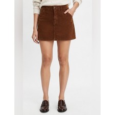 GAP Corduroy Mini Skirt Sierra Brown Stretch Preppy Fall Size 8/29