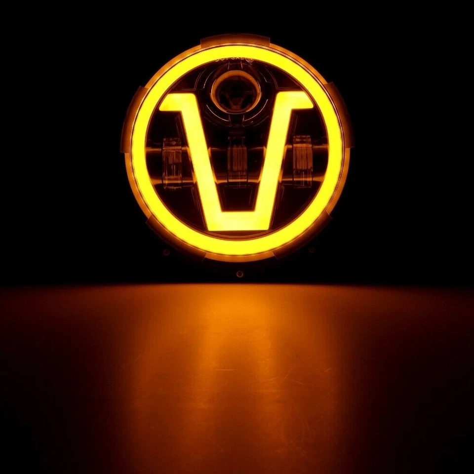 Faróis de LED redondos com lâmpada de seta Ford Courier 1972-1982 2x7" polegadas - Imagem 4 de 4