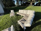 Indoor/Outdoor Patio set with 2 swivel chairs, high quality frame and cushions — photo 4