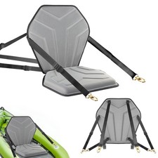 Universal Deluxe Kayak Seat, Thick Padded Cushion with Back Support for Sit On