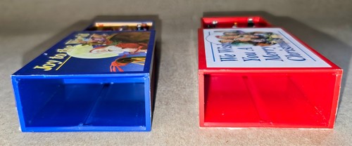 Two Mr Christmas Matchbox Music Boxes w/ Movement Holiday Snowman & Santa - Picture 11 of 18
