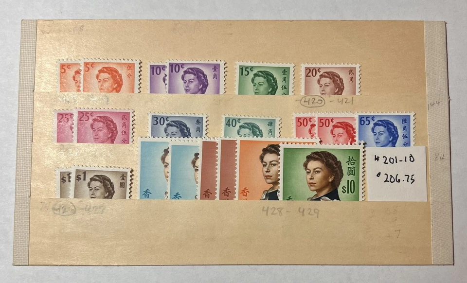HONG KONG 1962 QUEEN ELIZABETH Stamp Set — Mint Never Hinged - Image 3 of 4