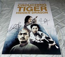 Michelle Yeoh & Ang Lee signed 12x18 Photo Crouching Tiger Hidden Dragon