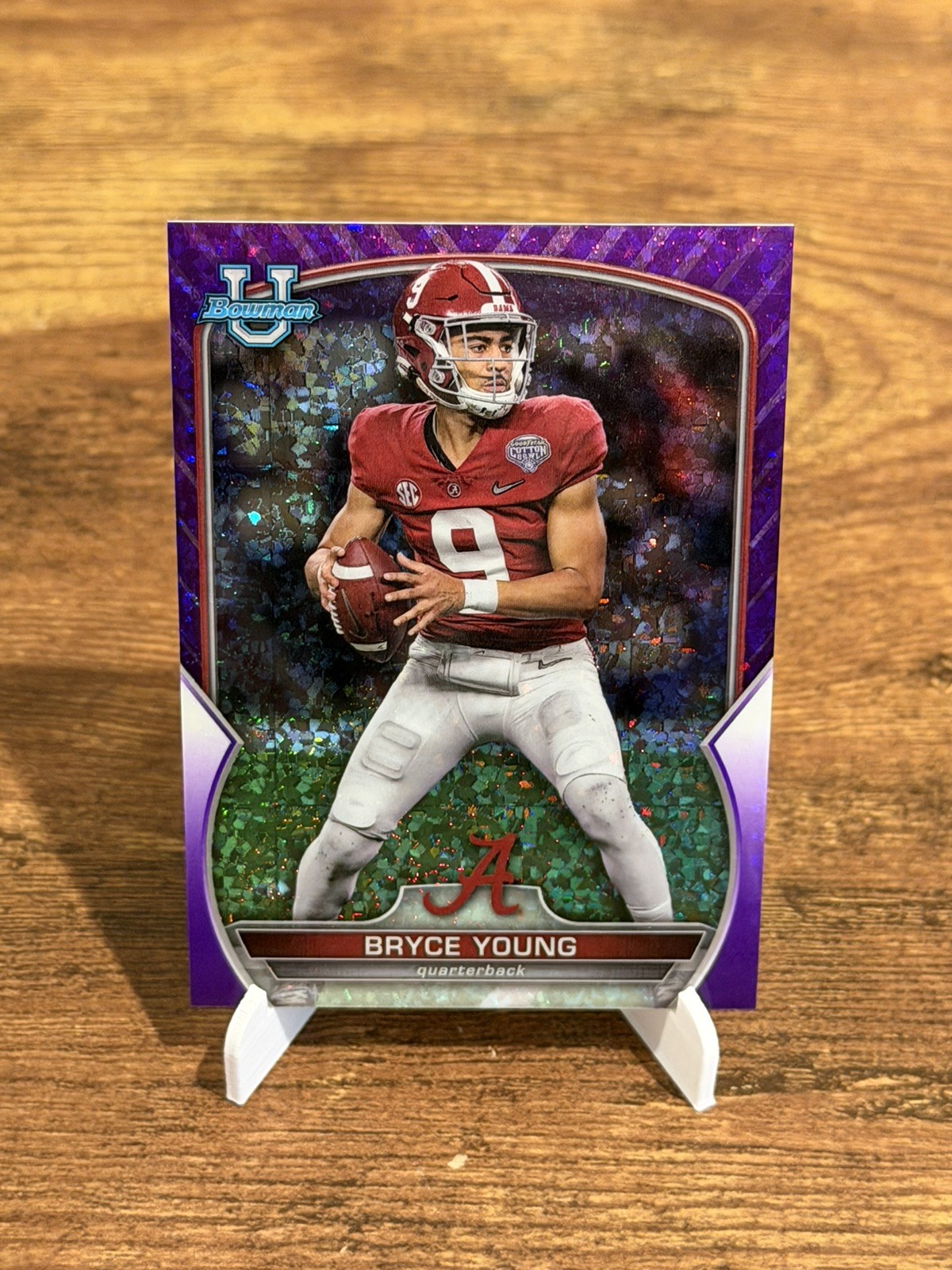 2022 Bowman U Chrome - Bryce Young #1 Purple Mini-Diamond Refractor /399 RC