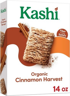 Kashi Breakfast Cereal, Fiber Cereal, Fily Breakfast, Cinnon Harvest, Box