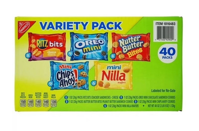 Nabisco Classic Mix Cookies, Assorted, 1 oz., 40/Pack (220-00086)