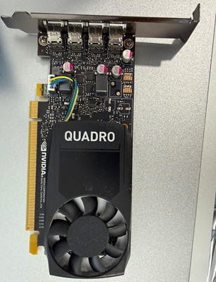 NVIDIA Quadro P1000 4GB GDDR5 PCIe x16 Low Profile SFF Mini DisplayPort