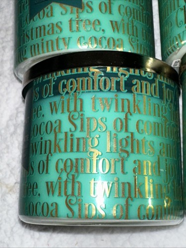 bath and body works (4 Pack) PEPPERMINT HOT CHOCOLATE 3 Wick Candle 14.5 Oz New! - Picture 9 of 19