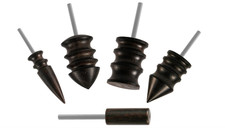 5pcs Leather Burnisher Bits for Rotary Tool, 5 Styles Leather Burnishing Tool Po