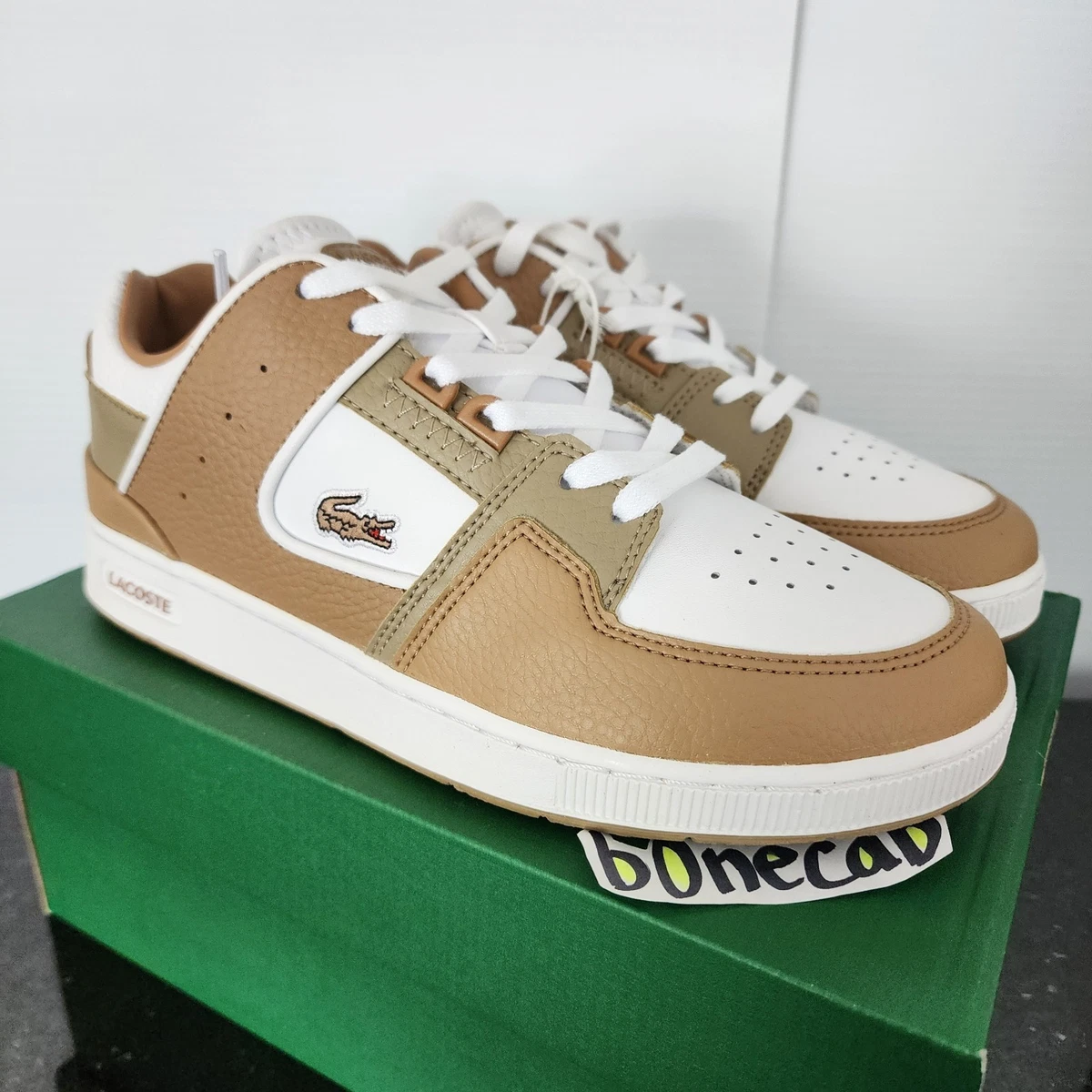 Lacoste Brown Leather Athletic Shoes for Women for sale | eBay display picture 3