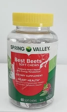 SPRING VALLEY BEST BEETS SOFT CHEWS HEART HEALTH BB DATE 08/2026