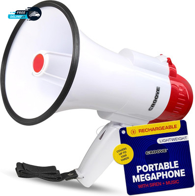 Rechargeable Megaphone Bullhorn Speaker 1000 Yard Voice Range