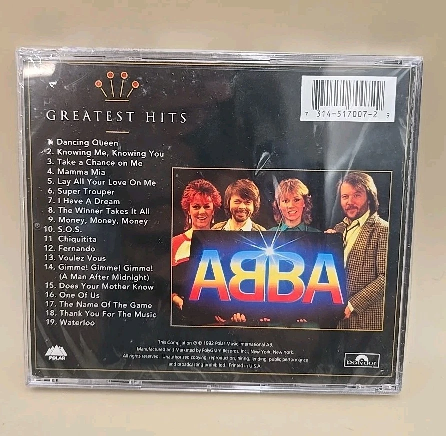 ABBA Gold: Greatest Hits (CD, 1992 Polar) FACTORY SEALED BRAND NEW - 19 Songs - Image 2 of 4
