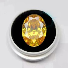 Yellow Lab Sapphire Gemstone 13x18mm Oval Cut VVS Clarity Unheated Stone 