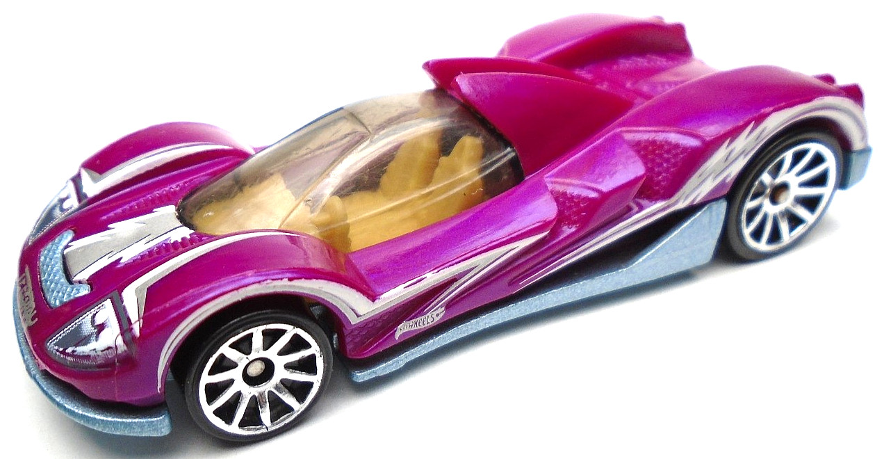 2012 HOT WHEELS CODE CARS TEEGRAY PURPLE 1:64 DIECAST 2 7/8" RACE CAR W/ WHITE