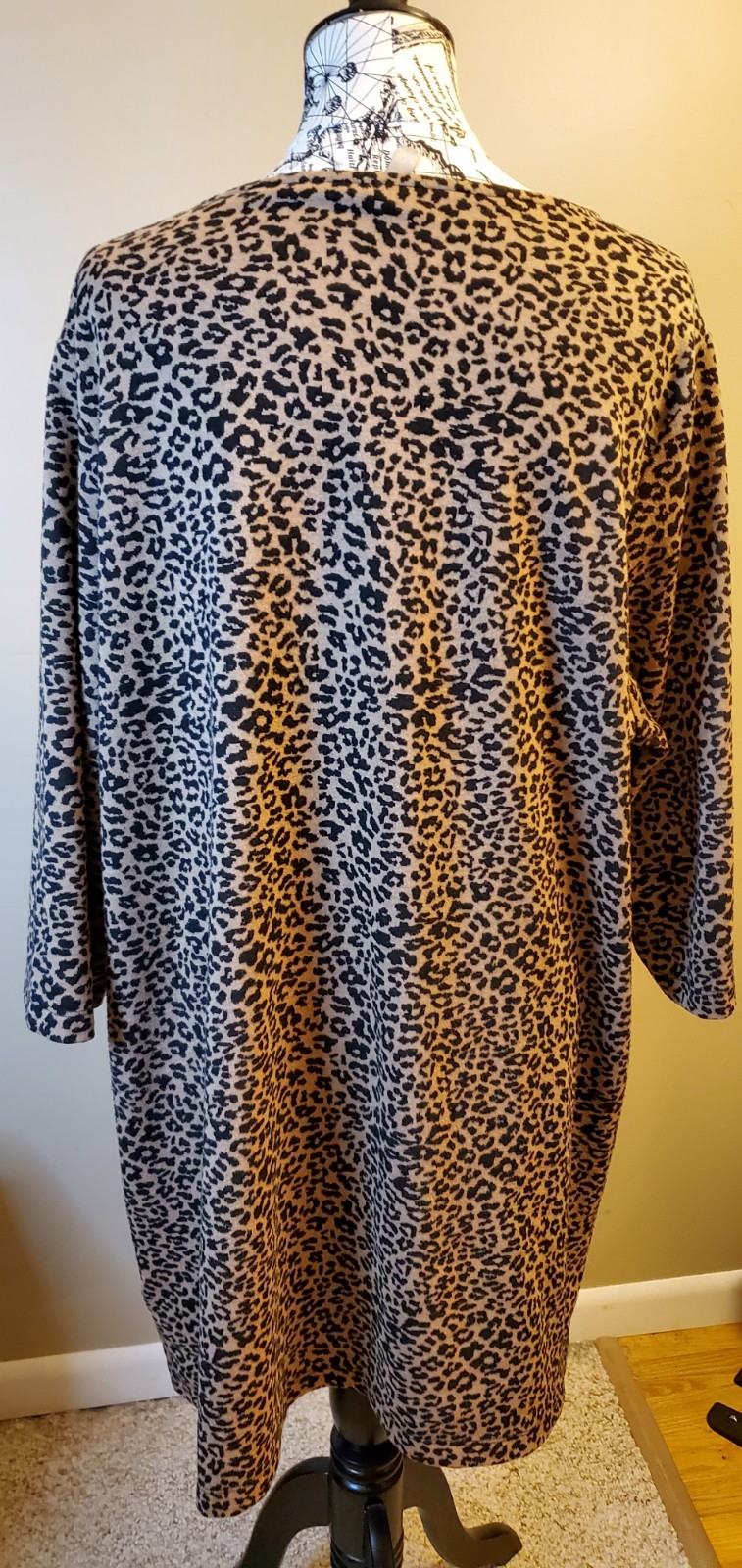 Massini Essentials 2X Leopard Print Shift Dress P… - image 7