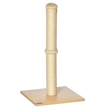 Kratzsäule Kratzbaum Kratzstamm mit Ball 60 cm Spanplatte Sisal Beige+Eiche