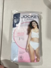 Jockey 3-Pack Elance French Cuts Breath Comfort 100 Cotton Blue 8/XL NIP